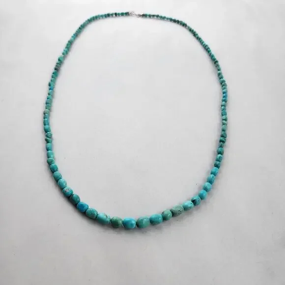 Jay King Choker Necklace 34" Turquoise New Blue Western - Picture 5 of 6